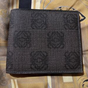 Loewe Black Monogram Bifold Wallet